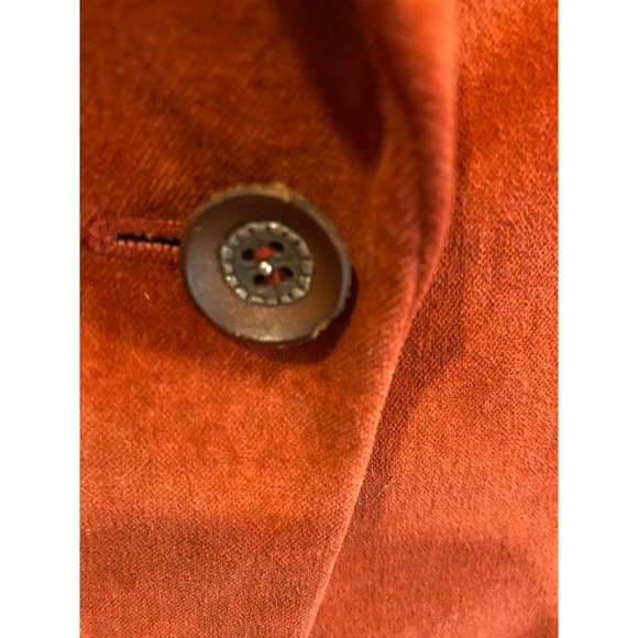 Elie Tahari Women's Rust Orange Blazer Single Button Embellished Pockets - Picture 4 of 9